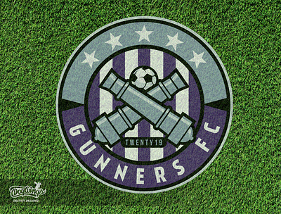 GUNNERS FC branding chipdavid creative design dogwings gunners logo sketch soccer sports graphic vector