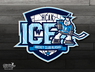 ICE hockey cartoon chipdavid design dogwings drawing hockey ice illustration logo sports graphic vector yeti