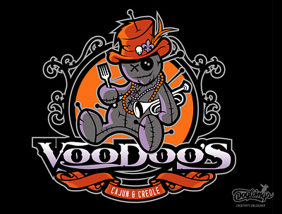 VOODOO TRUCK graphic cartoon chipdavid creative design dogwings drawing illustration logo vector voodoodoll