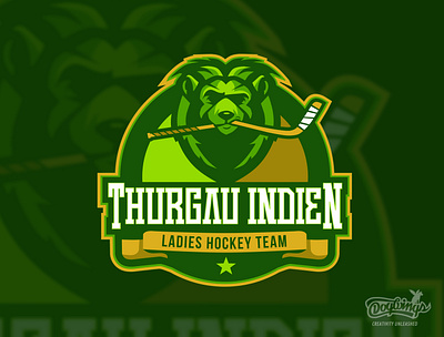 THURGAU LIONS branding cartoon chipdavid creative design dogwings drawing hockey illustration lion logo sports graphic vector