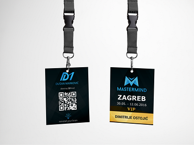 Accreditation - Mastermind conference branding design vector