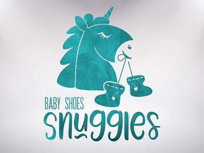 Snuggles - handmade baby shoes enterprise branding design logo vector