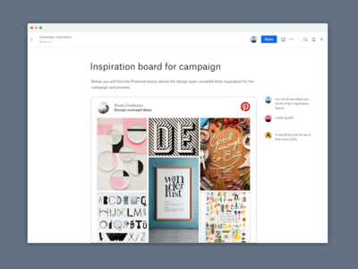 Pinterest collaborate docs paper pinterest