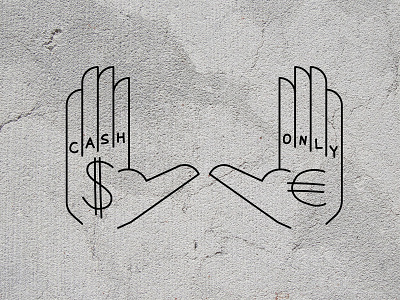 CASH ONLY art artwork cash illustration only photoshop tommy cash typogaphy words дизайн