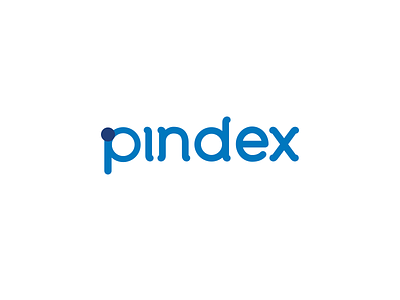 Pindex logo app blue bookmark circle dark dot flat light map pin social wordmark