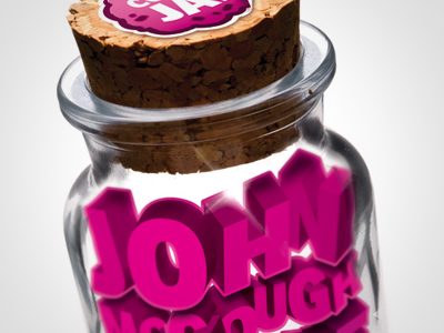 Cookie Jar 3d club cookie flyer jar night pink purple text typography