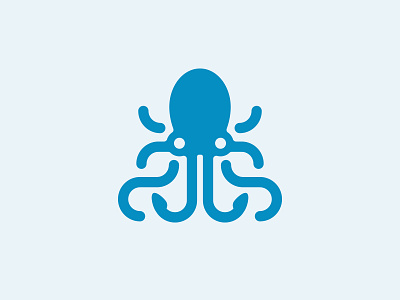 Blue Octo logo design