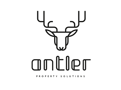 Antler Logo & Wordmark abstract animal antler black brand circle curve cyan deer geometric geometry grid guide guideline horn keyline line logo mammal moose reindeer roe shape simple stag vector zoo