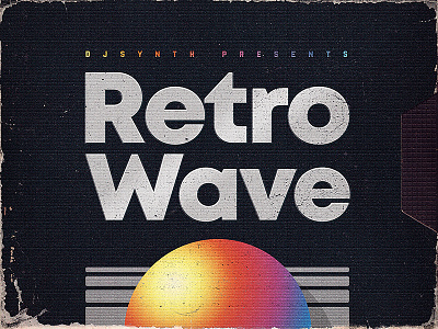 VHS Text Style Retro Wave Text Effects