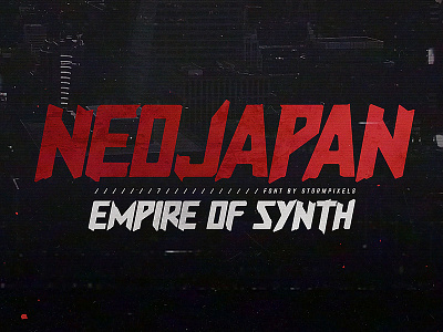 NeoJapan - Distressed Future Cyberpunk Font V1