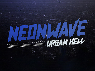 Neonwave - Distressed Future Cyberpunk Font V1 by Storm Designs on Dribbble