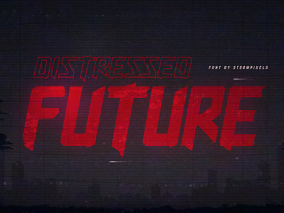 Distressed Future Cyberpunk Font V1