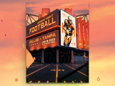 American Football Flyer NFL XFL Match Template american football college college football flyer football ncaa nfl sports superbowl template