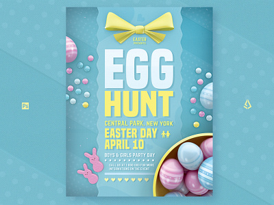 Easter Egg Hunt Flyer Template activities children easter egg hunt egg hunt flyer flyer kids photoshop psd school