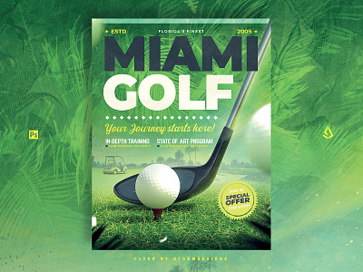 Golf Academy Flyer Golf Club Camps Template