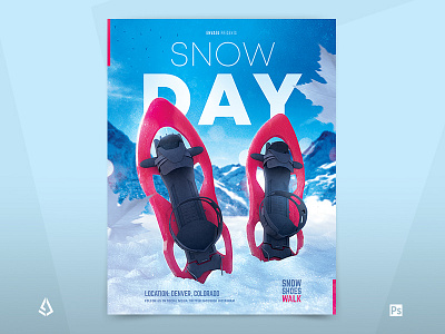 Winter Camping Flyer Snowshoeing Poster Outdoor Hiking Template alpinism backpacking camping colorado flyer mountaineering mountains outdoor poster snow snow shoeing snow shoes snowshoeing template tent winter winter camping winter hiking