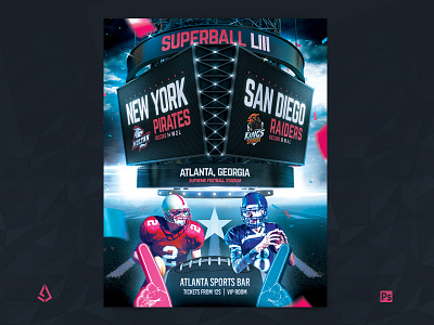 American Football Super Bowl Flyer College Match Template american football college football flyer football football game lii match nfl party playoffs poster sport flyer super ball super bowl superball superbowl template