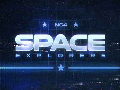 Space Explorers Retro Text Effects 80s New Wave