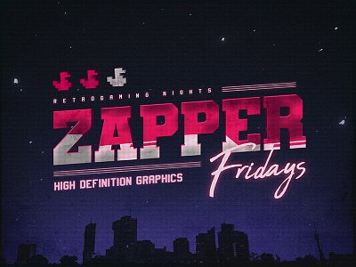 Zapper Fridays New Retro 80s Gaming NES Texts Effects