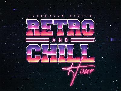 Retro And Chill Template 1980s New Wave Chrome Text Style 1980s 80s aesthetics chrome effects electro flashback gaming metal metallic new retrowave new wave outrun photoshop retrowave synthwave template text styles texts vaporwave