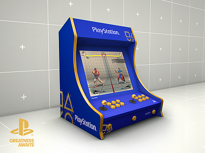 Sony Playstation Arcade Bartop Cabinet Mockup Retro Gaming 1980s 80s arcade bartop arcade cabinet build classic gaming diy gamers geek genesis mock up mock up mockup nes retro gaming retrogaming sega sony playstation template video games