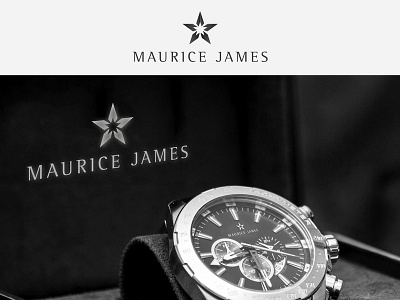 Maurice James Mockup abstract logo luxury brand mockup star watch