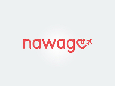 Nawago airplane logo travel