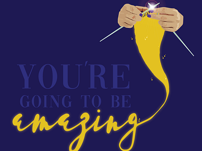 You're Going to Be Amazing digital illustration fanart hand hand drawn illustration podcast podcast art the adventure zone typography