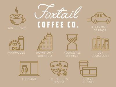Foxtail Coffee Icons