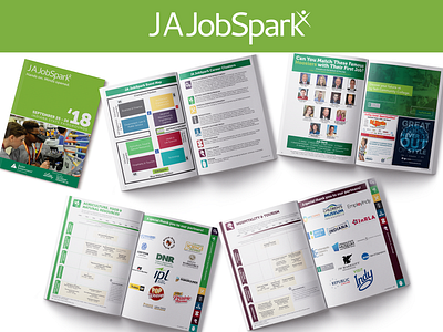 JA JobSpark booklet event agency event book event branding layout layout design layoutdesign magazine
