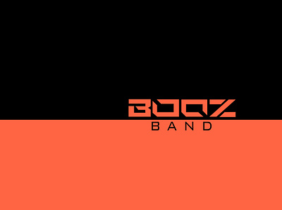 BOOZ - The Band branding design illustration logo minimal typography vector