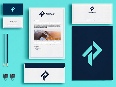 techpack Stationary Presentation brand identity branding presentation stationery