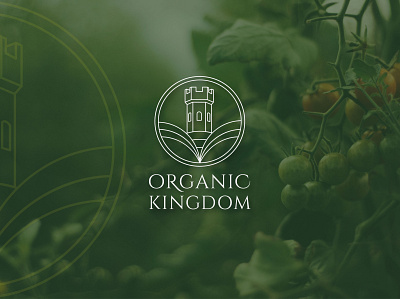 Organic Kingdom Logo branding design logo minimal restaurant logo vector