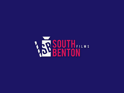 SOUTH BENTON LOGO branding film production minimal typography vector