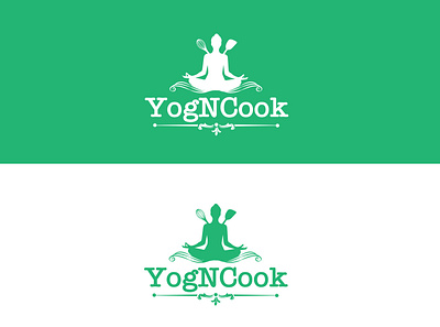 YogNcook branding logo minimal vector web