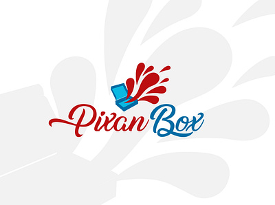 Pixan-Box Logo app branding brushes design flat illustration illustrator logo vector website