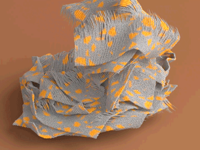 Zarape pt.5 3d 3d animation brown cloth color colorful design effect fx houdini mograph motion orange transform