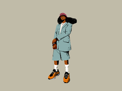 Streetwear 02 2d character fashion hypebeast illustration person streetwear urban art women