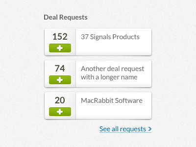 Deal Requests