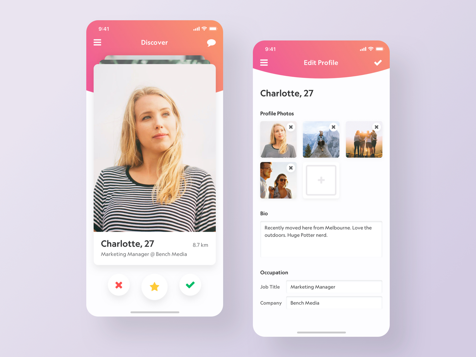 Daily UI 006 - User Profile by Shirley Zhou on Dribbble