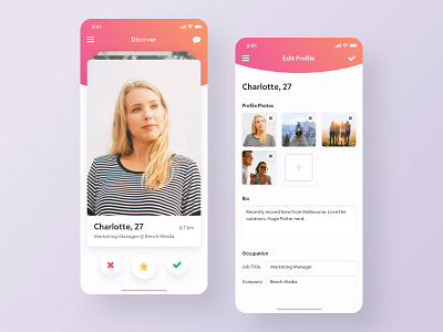 Daily UI 006 - User Profile app dating app design mobile app ui user profile ux web