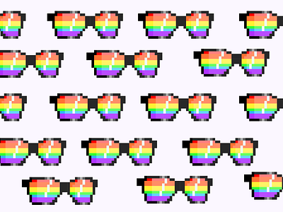 Pride Pixel glasses