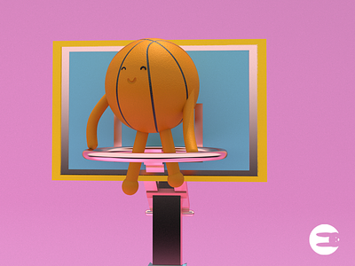 🏀😍 animation art ballons basketball c4d character characterdesing design illustration logo maxon maxonc4d web