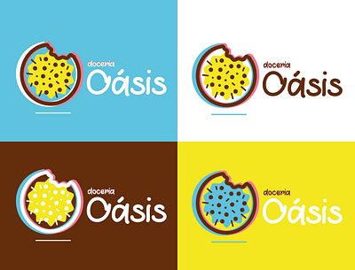Identidade visual - Doceria Oasis brand brazil design