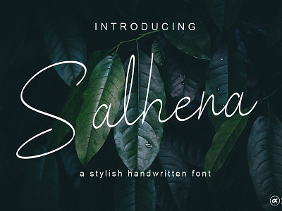 Salhena a stylish handwritten font