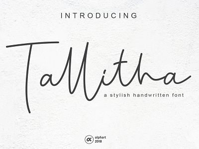 Tallitha - a stylish handwritten font alphabet branding calligraphic calligraphy design drawn font fonts hand handwritten lettering letters logo script typography