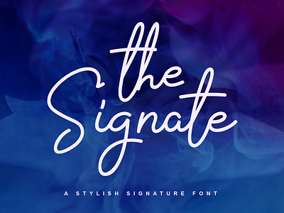 The Signate - a stylish signature font