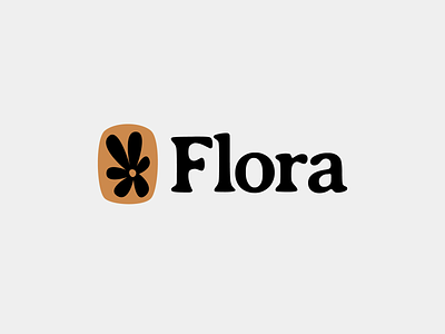 Flora Restaurant black brand gold icon logo logotype logotype black white creative re brand resaurant