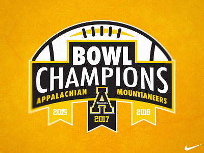 App State Bowl Champions apostate appalachian bowl champions football mountaineers state university
