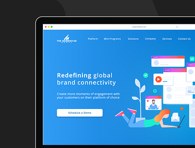 Momentum Group design illustration ui ui design webdesign website design